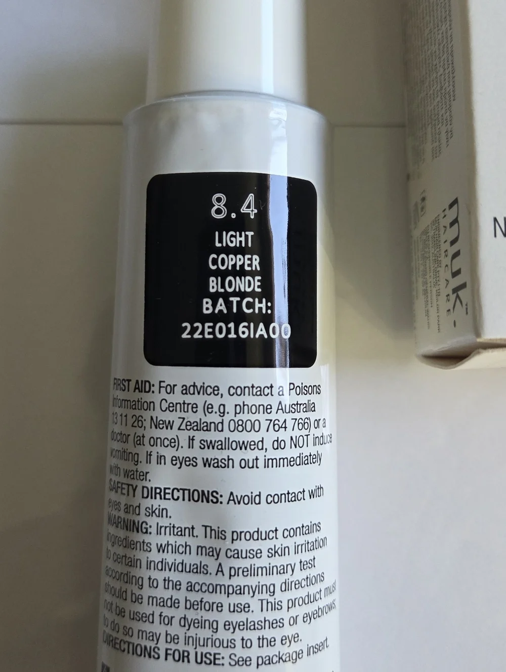 Muk. Haircare Hybrid Cream Hair Color- Light Copper Blonde.